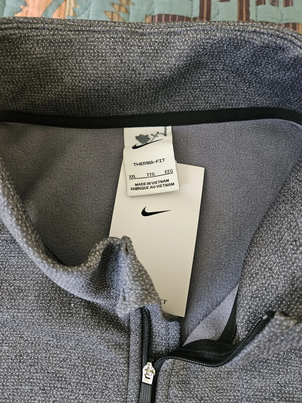 Nike / Portland Pilots Heather Gray Therma-FIT Quarter Zip Pullover‎